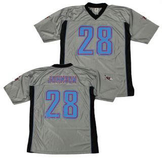 NFL Tennessee Titans JOHNSON # 28 Reebok Football Dazzle Jerseys