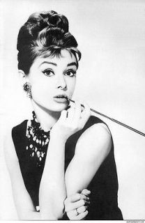 Audrey Hepburn Breakfast at Tiffanys big silk poster 20x13