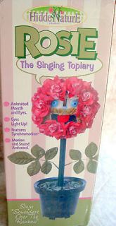 Rosie Animated Singing Topiary Novelty Gift Musical Motion Sound