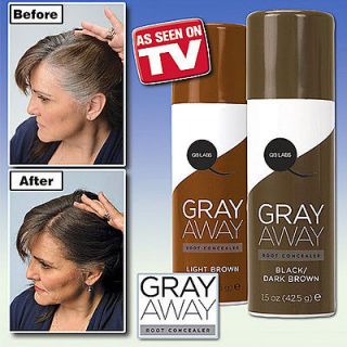 Root Concealer Hair Coloring As Seen On TV Color Grey Brown or Black