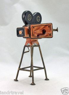 NEW FRENCH LIMOGES BOX SILENT MOVIE CAMERA W REELS CHARLIE CHAPLIN HAT