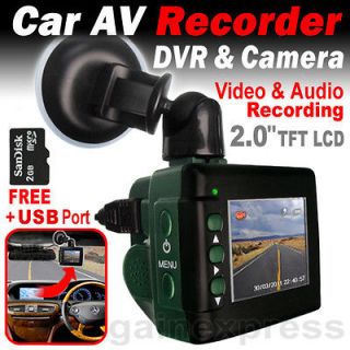 DVR Video Eye In Car Vehicle 2.0 LCD Monitor Black Box Camera