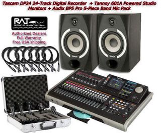 DIGITAL 24 TRACK+TANNO Y STUDIO MONITORS+AUDIX BP5 PRO MIC PACK+FREE