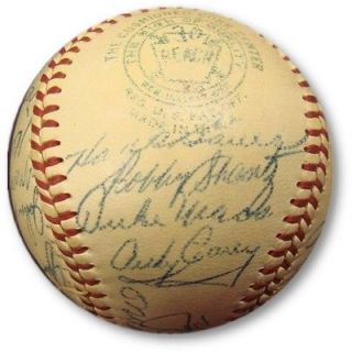 1959 New York Yankees Team Signed Baseball Elston Howard COA 23