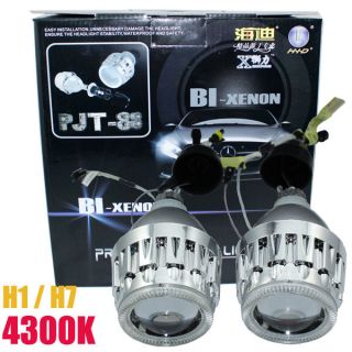  xenon Bulb H1 H7 4300K Car Headlight Lights projector lens rainy fog