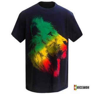 Lion Of Judah Reggae Rastafari Rasta Selassie Africa T Shirt Marley
