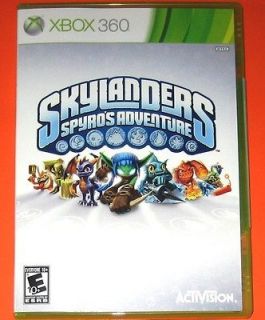 SKYLANDERS Spyros Adventure XBOX 360 game disc & holder only SEALED