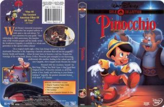 PINOCCHIO Disney RARE Gold Classic Collection Limited Issue DVD Jiminy
