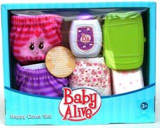 Baby Alive Nappy Cover Set (19014) Nappy, Pants, Wipes, Bottle, Case