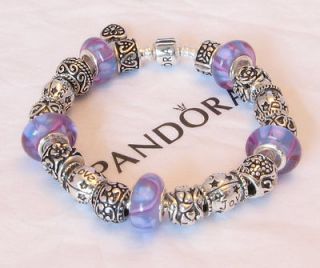 Authentic Pandora Bracelet Peace Love Joy Dream Charm Bead Heart