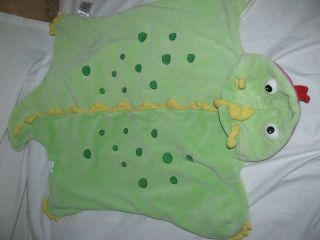 Baby Einstein Green Blah Dinosaur Blanket Baby Puppet