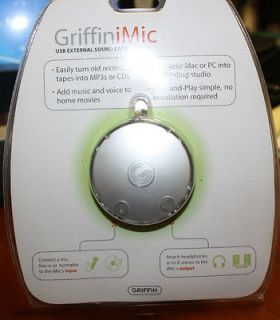Newly listed Griffin IMIC USB EXTERNAL SOUND Card For PC/MAC T3041LL/4