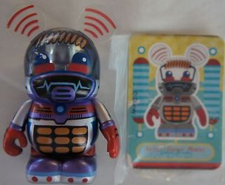 DISNEY VINYLMATION 3 ROBOTS SERIES WITH CARD ~ Security Bot ~ NEW w