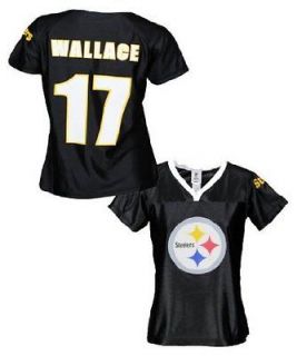 Steelers NFL Football Womens MIKE WALLACE # 17 Dazzle Jersey