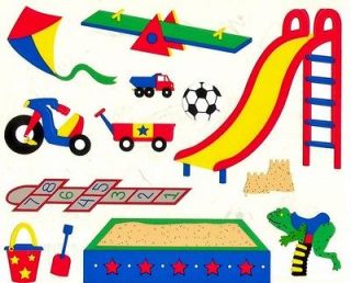 School Childhood Playground Equipment 50 Sheets Stickers Lot