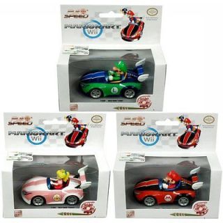 Nintendo Pull Back And Speed Set of 3 Karts Mario, Luigi and Peach