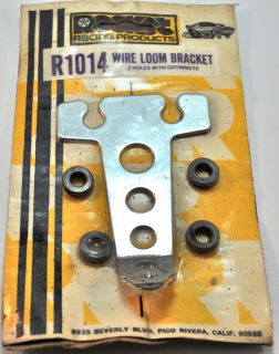 Rocket Racing Products R1014 Wire Loom Bracket 2 Holes with Grommets