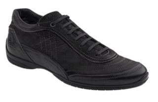 BACCO BUCCI Mens Vinci Eurosport Lace Up Casual Sneakers Shoes Black