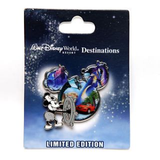 WDW Walt Disney World Destination D STEAMBOAT WILLIE Mickey IconLE Pin