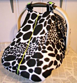Newly listed Warm Fleece Baby Car Seat Canopy Cover Dalmation Animal