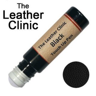 BLACK Leather Paint Touch Up for Sofa Car Shoes Handbag & more.