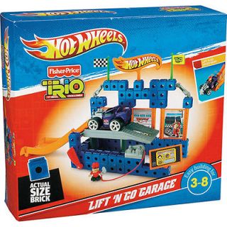 HOT WHEELS TRIO LIFT N GO GARAGE PLAYSET FOR AGES 3 AND UP BY FISHER
