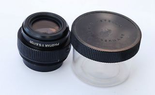 Leitz Photar 120mm Bellows Macro Lens for Nikon Canon Leica etc