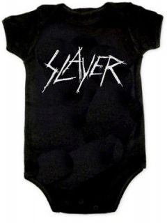 Slayer Logo Metal Black Onesie Romper Baby 3 24 Months