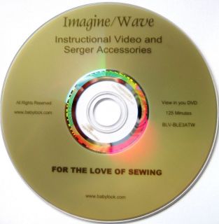 Baby Lock Imagine/Wave Instructional Video DVD
