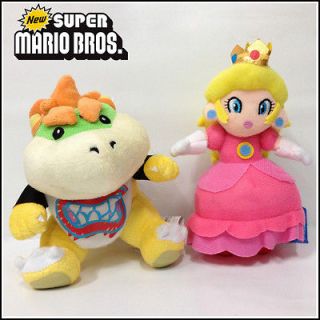 Mario Bros. Plush Soft Toy Bowser Jr. Princess Peach Cuddly Doll 8