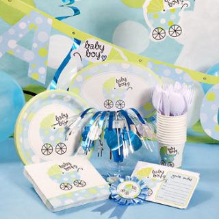 Baby Shower Party Supplies  Blue Baby Buggy BNIP