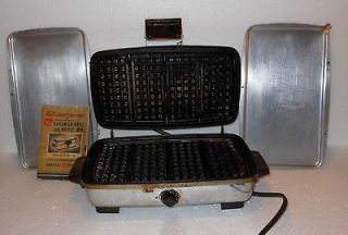 Vintage General Electric GE Combination Sandwich Grill & Waffle Iron