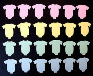 to 6 tall PICK YOU COLOR BABY SHOWER ONESIE DIE CUTS