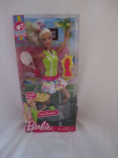 Barbie 2011 I Can BeA Tennis Champion Team Racket Green Ball