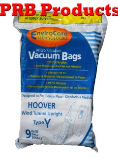 Hoover 4010100Y WindTunnel Allergy Upright Vacuum Cleaner Type Y Bag