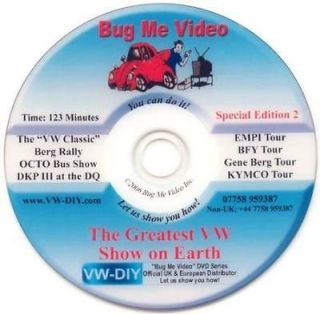 New DVD VW Classic DKP Show EMPI BFY KYMCO Gene Berg