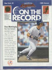 2002 (BB) Donruss Originals On The Record #10 Don Mattingly /800