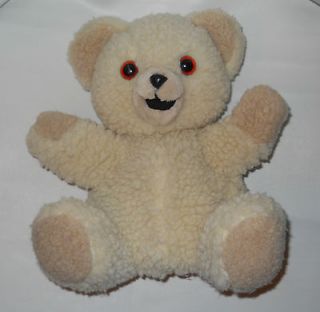 Vtg Russ Snuggle Fabric Softener Teddy Bear Hand Puppet Sherpa Berrie