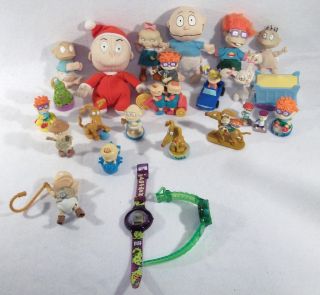 Lot of Used Nickelodeon Rugrats PVC stamps figures toys B