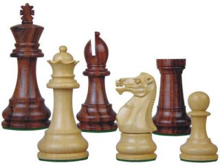 Staunton Chess Set Pieces Rosewood Monarch 3.75 Ex Qns