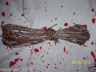 25 Faux Barbed Wire Rusty Fake Western Garland Halloween Prop
