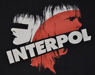 INTERPOL T SHIRT Adult LG Hot Topic NEW FREE FIRST CLASS SHIPPING IN