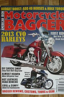 AMERICAN IRON MOTORCYCLE BAGGER Magazine   Oct 2012 Issue   DIY