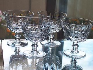 Royal Brierley (4) CRYSTAL SHERBET / WINE GLASSES REGENT