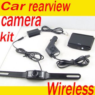 TFT LCD Monitor + Wireless Car Rear View IR Reverse Backup Camera kit