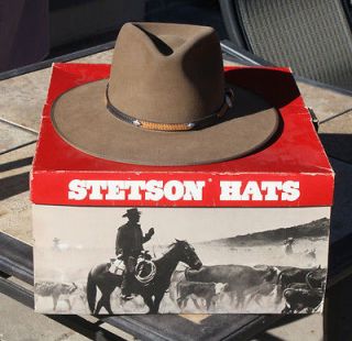 STETSON REVENGER,Sz 6 7/8 WESTERN HAT 4 X BEAVER,VINTAGE GREAT COND