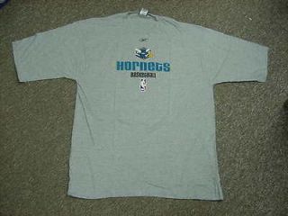 NBA New Orleans Hornets Team Issued Gray Reebok Short Sleeve T Shirt