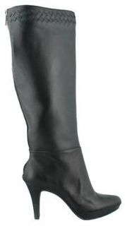 Bandolino Clipstone Wide Calf Platform Leather Womens Boots Dress