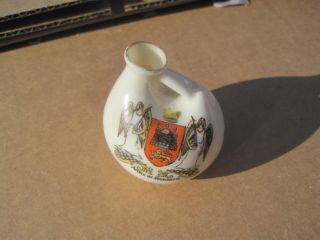 Crested Arms of Norwich Willow Art Longton Jug 2.5 Vintage