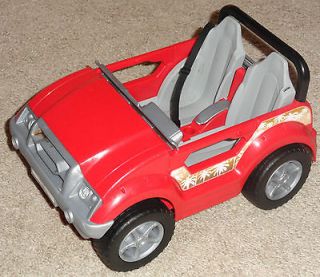 Mattel Barbie Cali California Girl Red Car Convertible Jeep Vehicle
